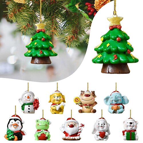 

Pendentifs suspendus en acrylique pour arbre de noël, décoration exquise pour maison, ferme, fête