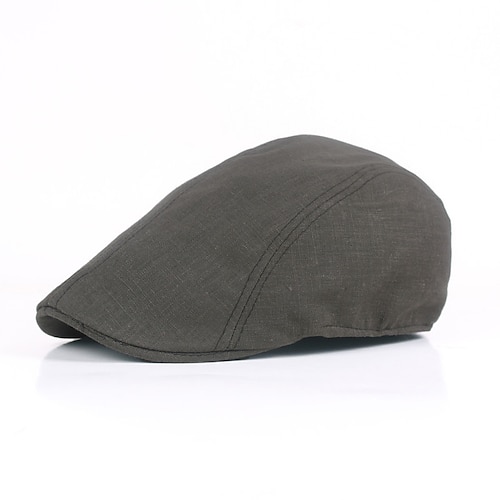 

Men's Flat Cap Black White Cotton Fashion Streetwear Stylish 1920s Fashion Outdoor Daily Going out Plain Warm