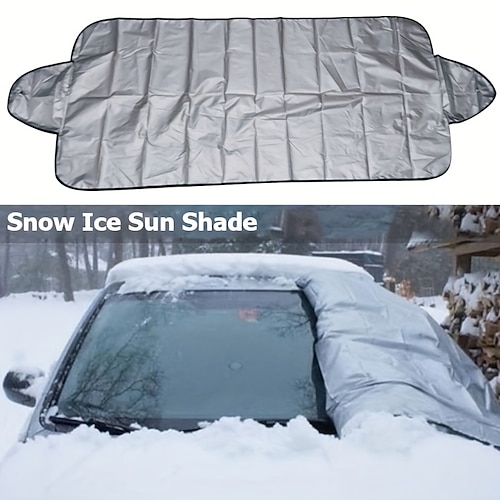 

Магнитный зимний автомобильный снежный чехол, складной чехол на лобовое стекло автомобиля, солнцезащитный козырек, легко установить