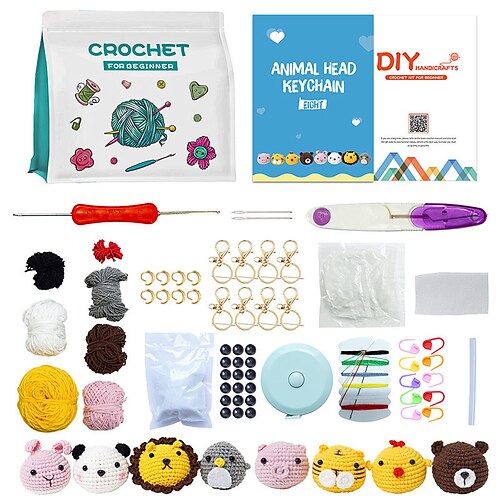 1set Crochet Kit For Beginners Crochet Starter Kit Learn To Crochet Kits  For Adults Beginners