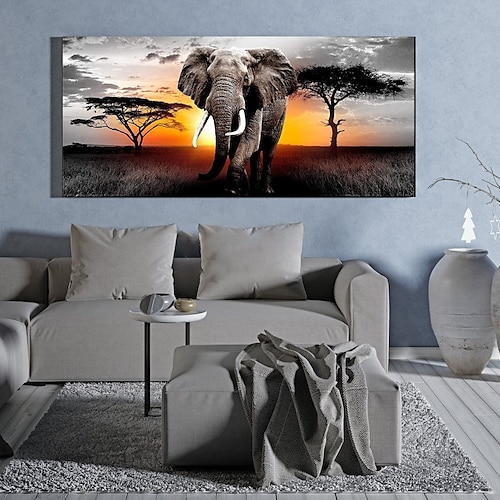 

1pc Animal DIY Diamond Painting Elephant Diamond Painting Handcraft Home Gift Without Framee 40x70cm/15.75''x27.56''