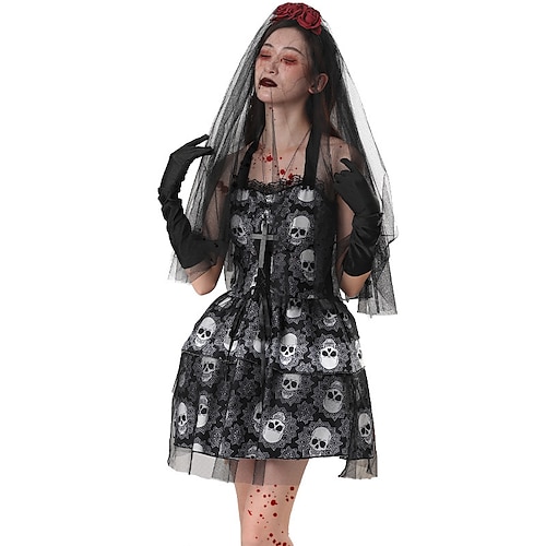 

Mariée fantôme Robe Costume de Cosplay Adulte Femme Cosplay Halloween Utilisation Halloween Halloween Carnaval Mascarade Déguisements d'Halloween faciles