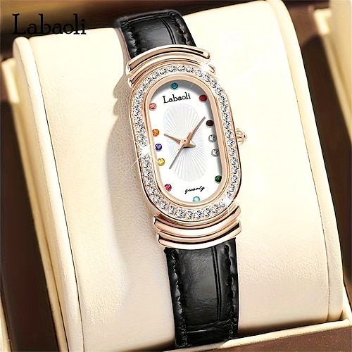 

Feminino Relógios de Quartzo Luxo Moda Com Strass Negócio IMPERMEÁVEL Decoração Couro PU Assista