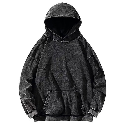 

Herren Hoodie Sweatshirt Kapuze Schwarz Mit Kapuze Glatt Tasche Sport Natur Täglich Festtage Strassenmode Cool Brautkleider schlicht Frühling Herbst Bekleidung Kapuzenpullover Sweatshirts