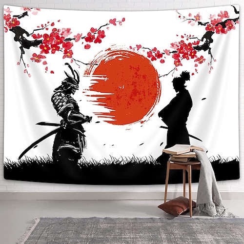 

peinture style japonais tapisserie suspendue art mural grande tapisserie décor mural photographie toile de fond couverture rideau maison chambre salon décoration