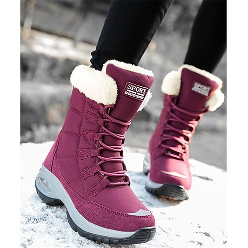 

Damen Stiefel Schneestiefel Übergrössen Winterstiefel Outdoor Täglich Innenfutter aus Fleece Stiefeletten Stiefeletten Flacher Absatz Runde Zehe Brautkleider schlicht Komfort Minimalismus PU