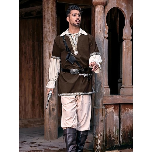 2025年 レトリ／ヴィンテージ 中世 ルネッサンス シャツ チュニック