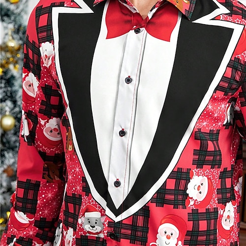 christmas tuxedo shirt