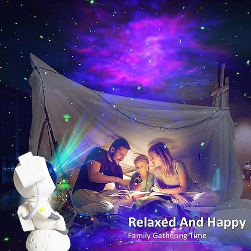 Lámpara de techo de nebulosa estrellada, proyector espacial de astronauta  robot con control remoto, temporizador, proyector de estrellas, luz  nocturna