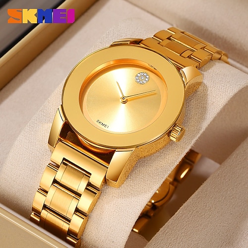 

Skmei mode montre à quartz hommes simple luxe affaires étanche hommes bracelet en acier inoxydable montre hommes montres clcok reloj hombre