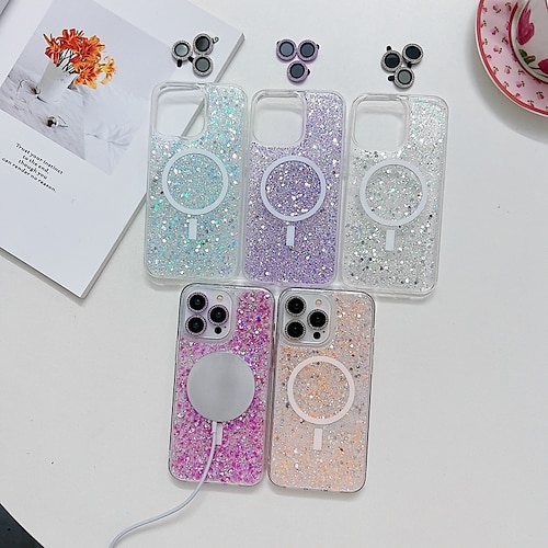 

téléphone Coque Pour iPhone 15 Pro Max Plus Coque Arriere Avec Magsafe Prise en charge de la charge sans fil Antichoc Armure TPU