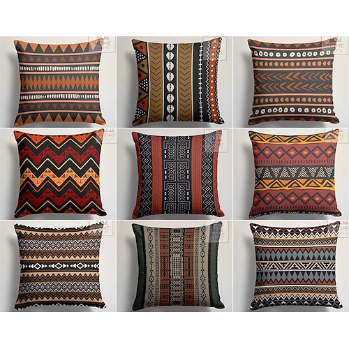 

Kelim Ethno South Werstern doppelseitiger Kissenbezug, 1 Stück, weicher dekorativer quadratischer Kissenbezug für Schlafzimmer, Wohnzimmer, Sofa, Couch, Stuhl