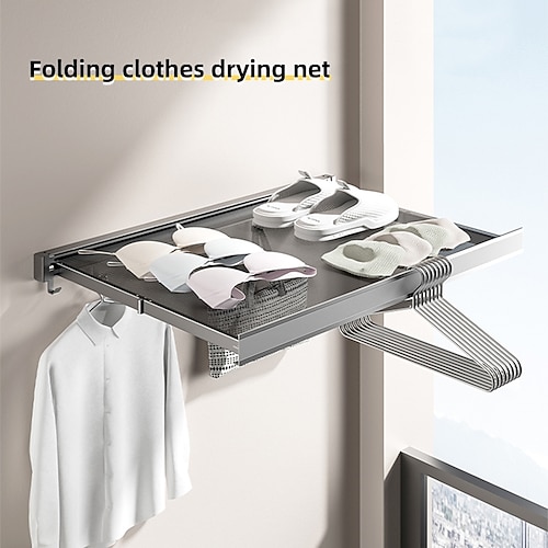 

Robe Hook / Airer Foldable / Retractable Cable / Multifunction Contemporary / Modern Aluminum 1PC - Bathroom Wall Mounted