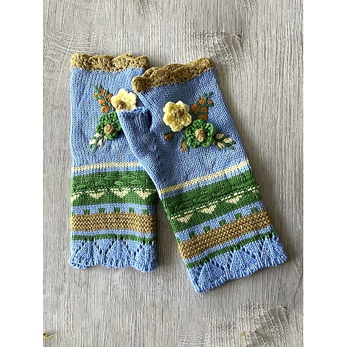 

Femme Mode Extérieur Floral Gants