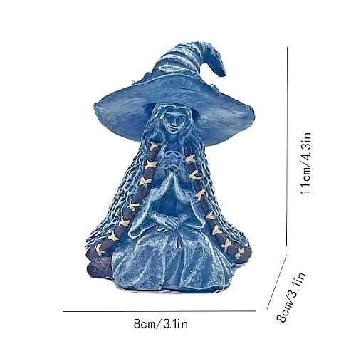 KRYPTTON Ranni Witch The Elden Ring Statue Resin The Witch  Figures with Detachable Hat Ornament Ranni Decoration Sculpture (Small) :  Home & Kitchen