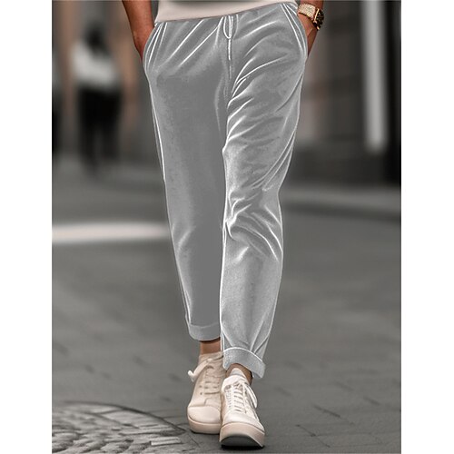 

Hombre Pantalones de Deporte Persona que practica jogging Pantalones Pantalones de terciopelo Correa Cintura elástica Puño elástico Plano Comodidad Transpirable Casual Diario Festivos Deportes Moda