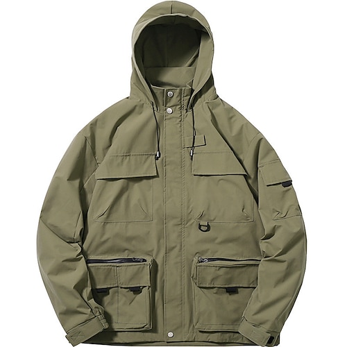 

Hombre Sudadera Sudadera con capucha y cremallera completa Verde Ejército Con Capucha Plano Bolsillo Táctico Deporte Diario Ropa de calle Fresco Casual Otoño invierno Ropa Sudaderas con capucha