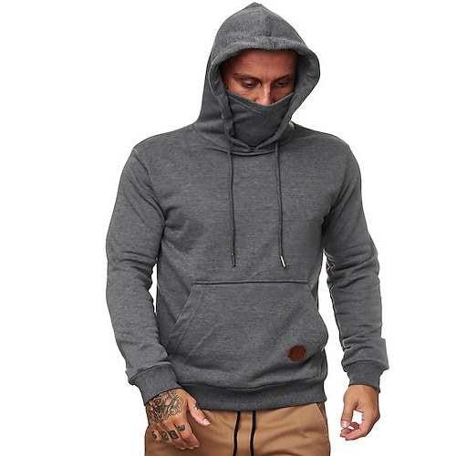 

Hombre Sudadera Negro Blanco Gris Oscuro Gris Con Capucha Plano Bolsillo Deporte Diario Festivos Ropa de calle Fresco Casual Primavera Otoño Ropa Sudaderas con capucha Sudaderas