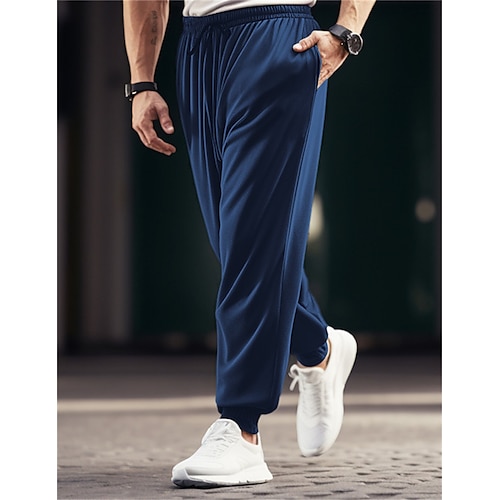 

Homens Calças Esportivas Corredor Calças Calças de veludo Com Cordão Cintura elástica Punho com Elástico Tecido Conforto Respirável Casual Diário Feriado Esportes Moda Preto Azul