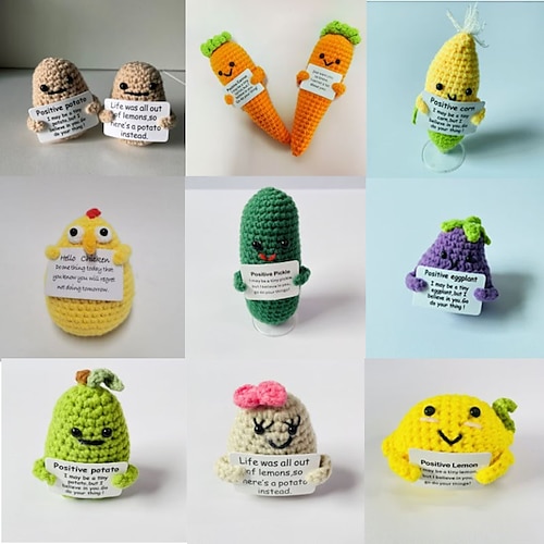 Handmade Emotional Support Pickled Cucumber Gift Handmade Crochet