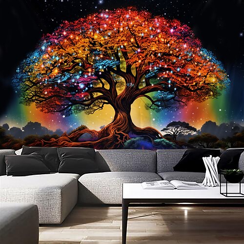 

Papier peint botanique mural arbre de vie revêtement mural autocollant à décoller et à coller amovible en PVC/vinyle matériau auto-adhésif/adhésif requis décoration murale pour salon cuisine salle de