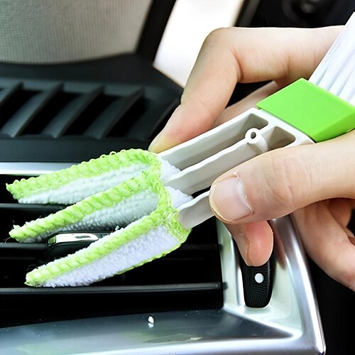 

Auto Car Air Outlet Cleaning Brush, Dashboard Duster Brush Car Interior Cleaning Tool Keyboard Brush Car Accessories