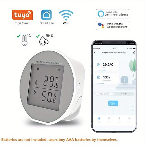 

Tuya wifi sensor de temperatura y humedad baja temperatura y alarma de congelación dispositivo de seguridad para el hogar