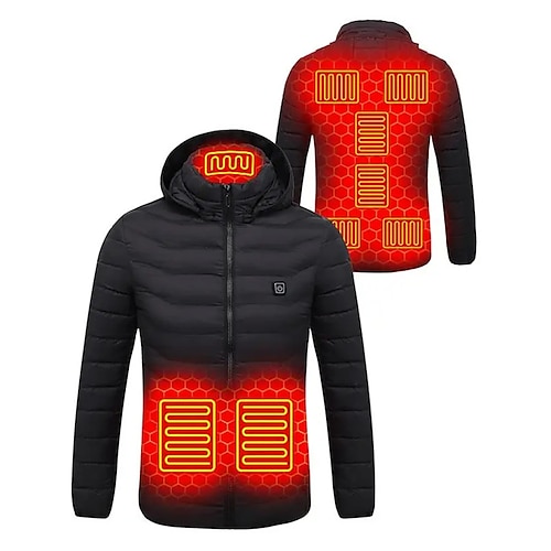 21/9/4 Areas Heated Jacket For Men Women USB Electric Heating Jackets  Winter Outdoor Warm Sports Thermal Parka Coat Vest for Hunting Hiking  Camping Fishing 2024 - $29.99