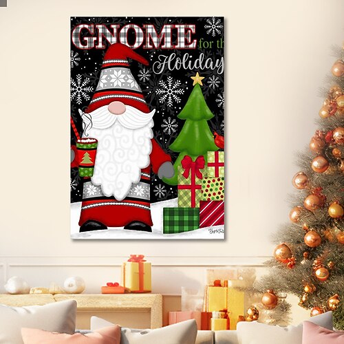 

1 panneau imprimés de Noël Noël art mural de Noël image moderne décor à la maison tenture murale cadeau toile roulée non encadrée non étirée
