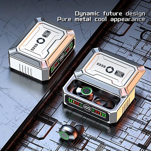 

TWS-Ohrhörer, kabellose Kopfhörer mit Schiebedeckel, Gaming-Kopfhörer, kabellos, 5.3 Sport-Ohrhörer, Musik-Headsets, großes digitales Display