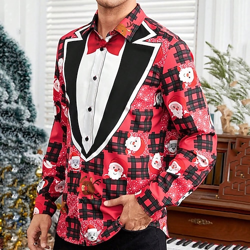 christmas tuxedo shirt