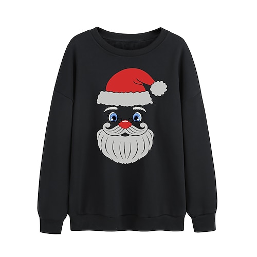 

Traje de santa Sudadera Adulto Mujer Casual Navidad Navidad Festival Navidad Disfraces fáciles de Halloween