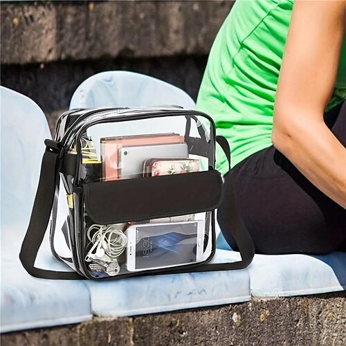 

bolsa crossbody de ombro transparente bolsa de armazenamento de viagem para homem mulher