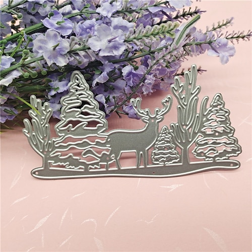 

Créez de magnifiques objets artisanaux avec des matrices de découpe en métal en forme de cerf de Noël – Parfaites pour la fabrication de cartes, le scrapbooking, l'estampage. plus!