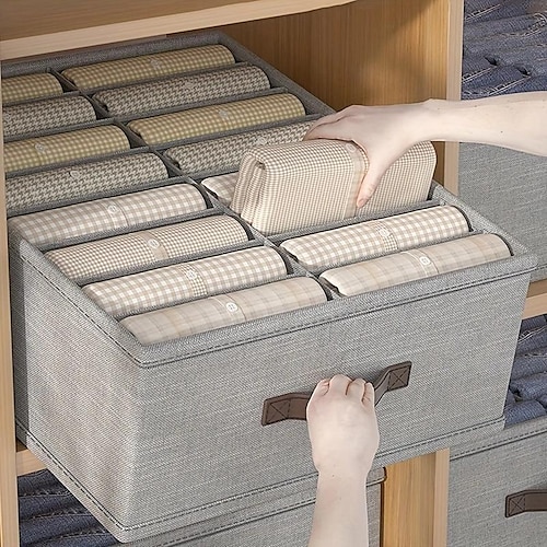 

Aufbewahrungsbox für Hosenschubladen, Kleiderschublade für Unterwäsche, BHs, Socken, platzsparender Organizer für Kleiderschrank, Schrank, Schlafzimmer, Zuhause, Wohnheim