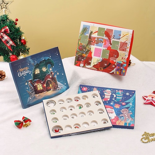 

Christmas Advent Countdown Calendar, Christmas Is Coming 24 Calendar Countdown Gift Box, Christmas DIY Gift Set, Xmas Gifts For Teens, Christmas Party Supplies, Holiday Accessory