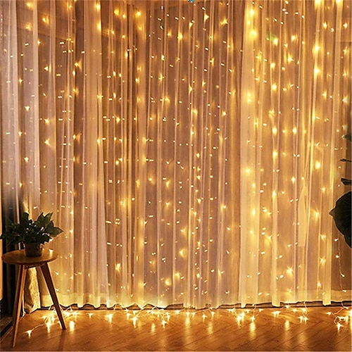 Décorations de Noël pour la maison rideau LED extérieur glaçon guirlande  lumineuse guirlande sur la maison hiver 220V décor de Noël
