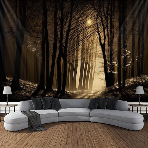 

Paysage forêt suspendue tapisserie mur art grande tapisserie décor mural photographie toile de fond couverture rideau maison chambre salon décoration