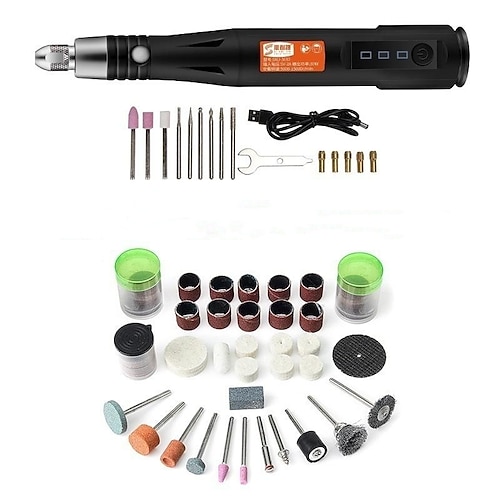 15000RPM Mini Drill Electric Drill Handheld USB Engraving Pen Polishing  Machine With Dremel Rotary Tool Accessories DIY Tools 2024 - US $37.79