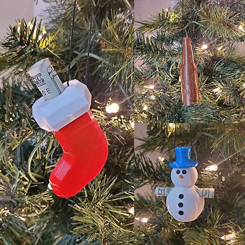 

Lustiger Weihnachtsbaumschmuck, kreativer Weihnachtsgeldschmuck zum Aufhängen, Weihnachtsschneeflockendekorationen, Festival, Weihnachtsbaumdekoration