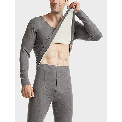 Men's Thermal Underwear Set, Autumn/winter Warm Clothes, Trendy