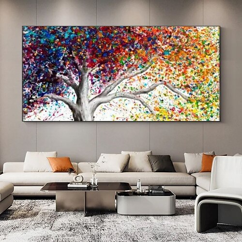 

1 pieza de pintura de diamante diy botánica, árbol colorido, pintura de diamante artesanal, regalo para el hogar sin marco, 40x7 0cm/15,75 ''x 27,56''