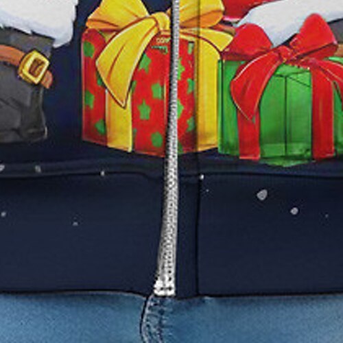  Jongens 3D Kerstman Eland Trui met capuchon Jas Overkleding Lange mouw 3D-afdrukken Herfst Winter Modieus Streetwear Stoer Polyester Kinderen 3-12 jaar Buiten Casual Dagelijks Normale pasvorm