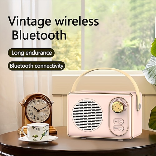 

Altavoz bluetooth, altavoz retro portátil para el hogar, subwoofer, mini altavoz bluetooth para teléfono móvil