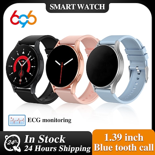 

696 K65 Smartwatch 1.39 Zoll Smartwatch Fitnessuhr Bluetooth Schrittzähler Anruferinnerung Schlaf-Tracker Kompatibel mit Android iOS Damen Herren Freisprechanlage Nachrichterinnerung IP 67 32mm