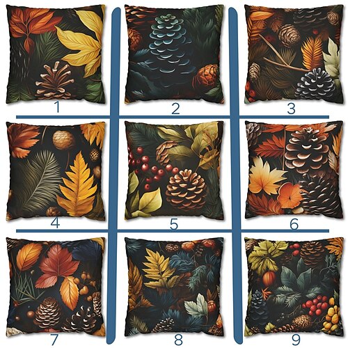 

Winter Pinecone Double Side Pillow Cover 1PC Soft Decorative Square Cushion Case Pillowcase for Bedroom Livingroom Sofa Couch Chair