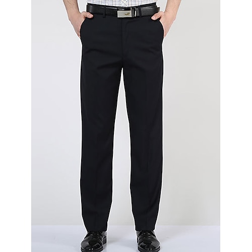 

Homme pantalon de costume Pantalon Pantalon de costume Poche Plein Confort Respirable Extérieur du quotidien Sortie Mode Décontractées Noir Bleu