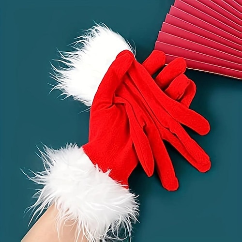  Mikulás Mrs.Claus Kesztyűk Női Karácsony Karácsony Újév Kesztyűk
