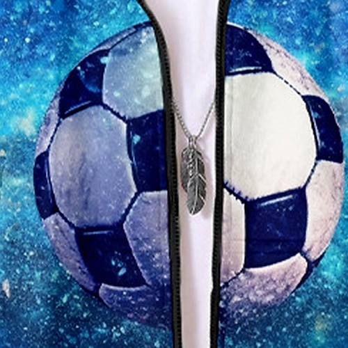  Pojkar 3D Fotboll Huvtröja och byxor Set Långärmad 3d-utskrivning Höst Vinter Aktiv Mode Häftig Polyester Barn 3-12 år Utomhus Gata Semester Normal