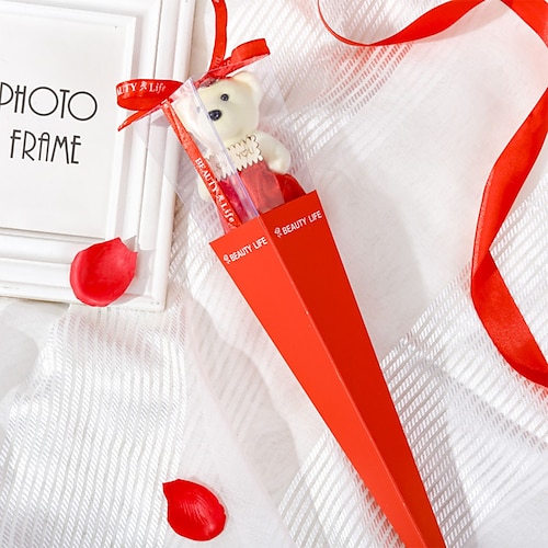 

10 Stück Taschenlampenbox, Bärenblume, Rose, künstliche Blume, Valentinstag, Lehrertag, Geschenk, geeignet für Geburtstag, Jahrestag, Erntedankfest, Mutter, Geschenk, Hochzeit, Party, Weihnachten,